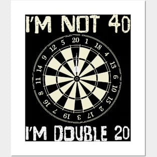 Dart Age Joke Pub Bullseye Cricket Match Posters and Art